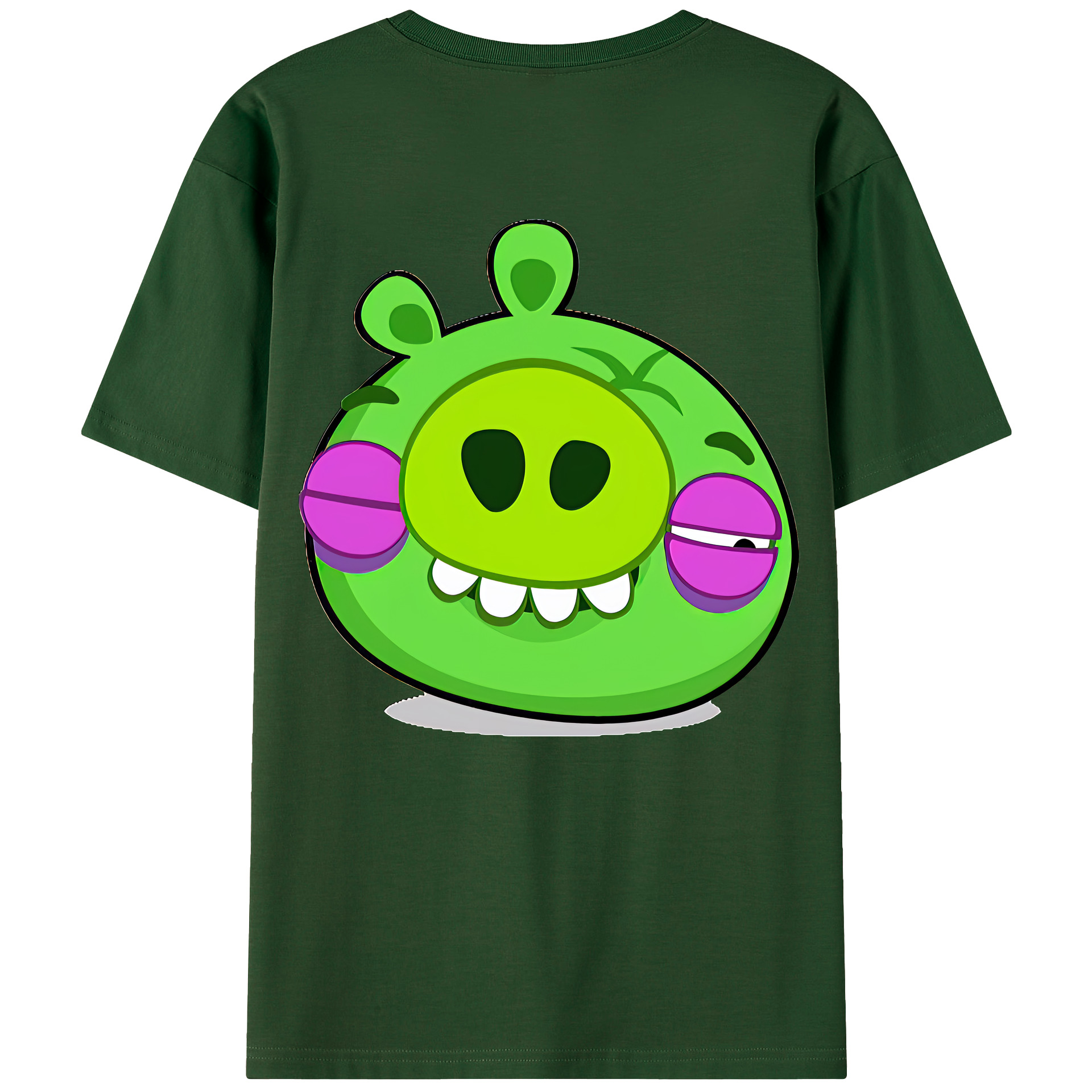 （画像用） Angry Birds アングリーバード 綿100％半袖Tシャツ（背面プリント）